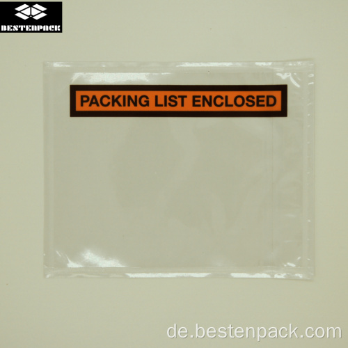 Packliste Umschlag 4,5x5,5 Zoll halb gedruckt